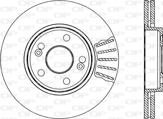 OPEN PARTS Тормозной диск BDA1816.20